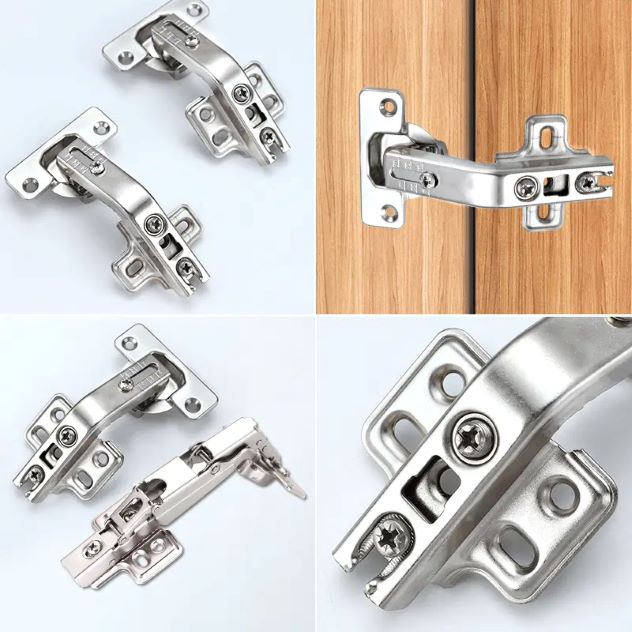 bản lề góc phù hợp sử dụng cho tủ bếp chữ L, khoang góc gần tường